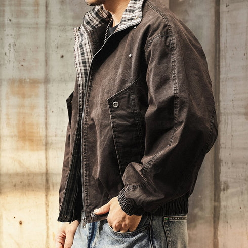 Classic Check Collar Jacket P1820